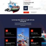 Website công ty vận chuyển logistics - W001