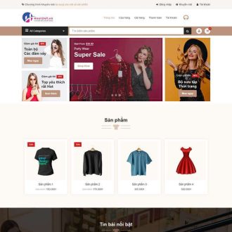 Website Shop thời trang - W014