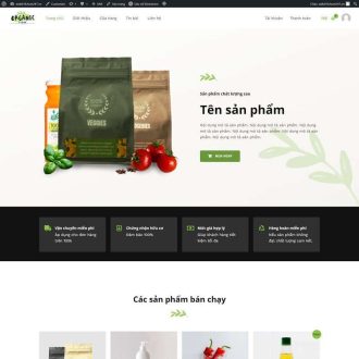 Website Shop thực phẩm - W018