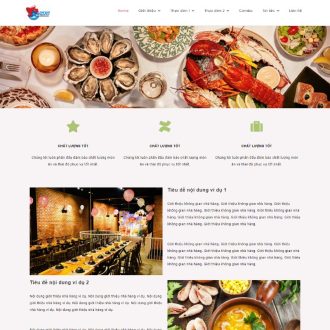 Website nhà hàng - W072