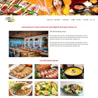 Website nhà hàng - W074