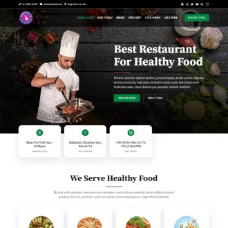 Website nhà hàng - W075